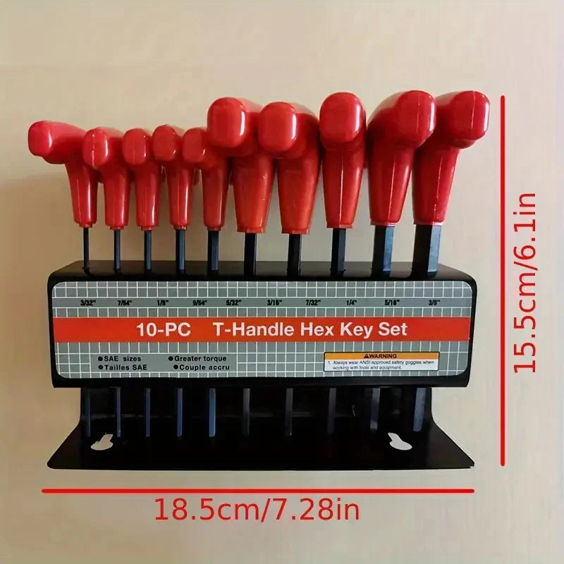 Ensemble de 10 clés hexagonales