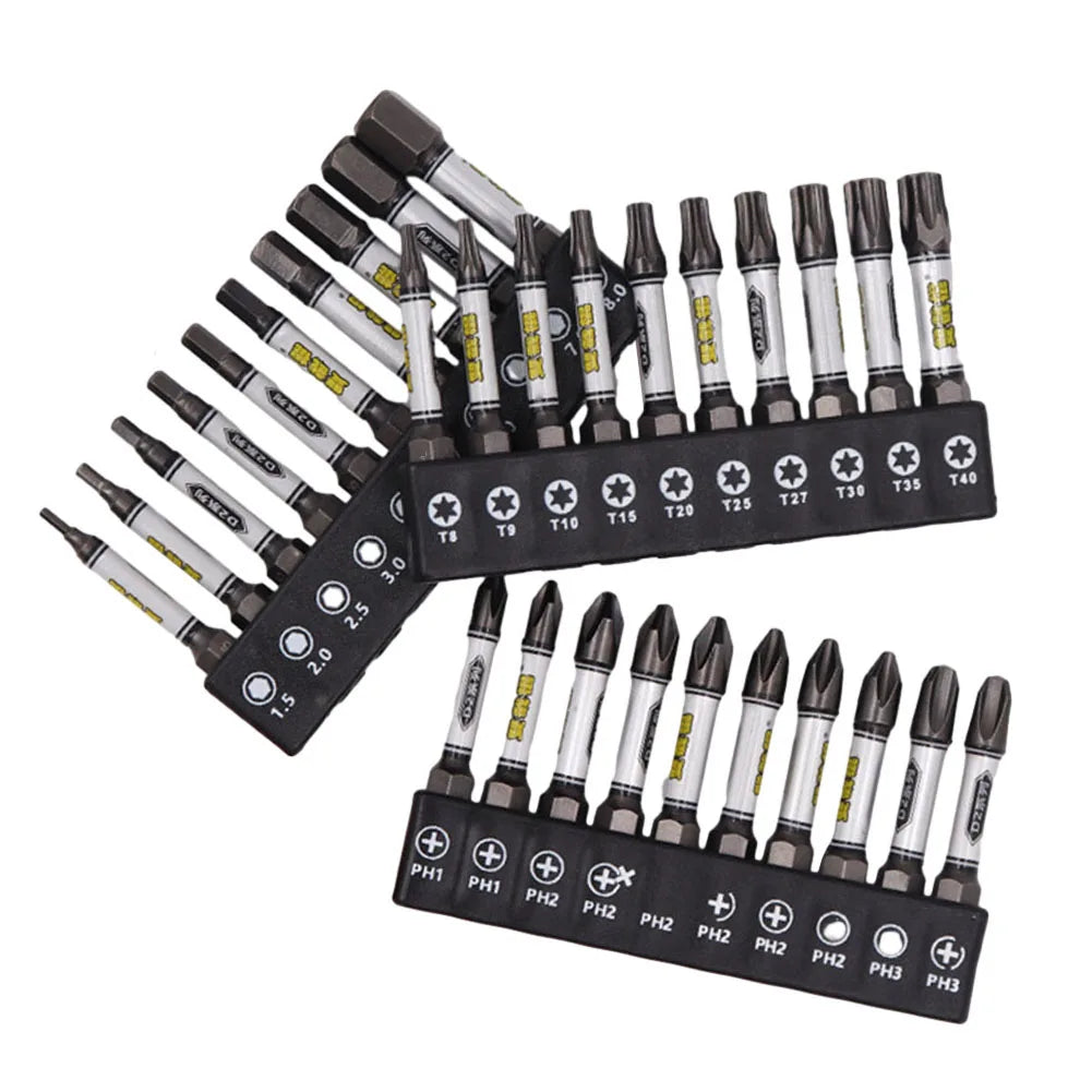 Lot de 10 embouts de tournevis Torx Phillips