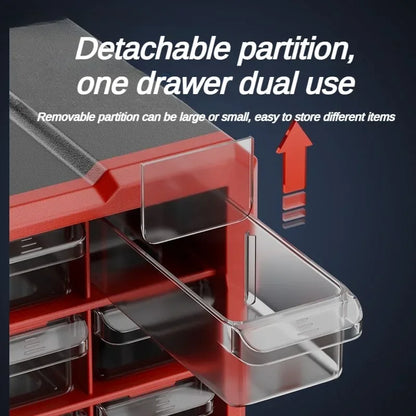 Boîtes de rangement en plastique dur pour outils, pièces d'outils, vis, coffre à outils, tiroirs, travail, professionnel, maison, outils, emballage