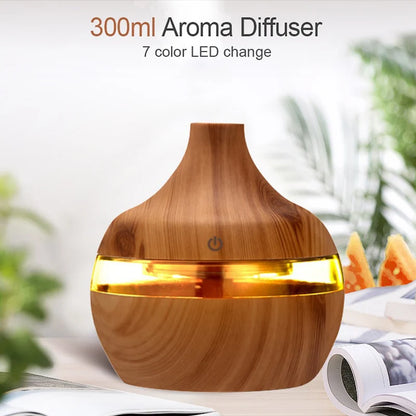 Humidificateur d'air 300 ml Diffuseur d'huiles essentielles et d'arômes