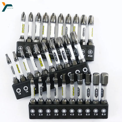 Lot de 10 embouts de tournevis Torx Phillips