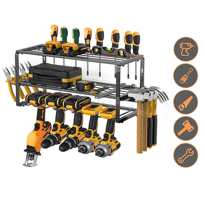 Organisateur d'outils électriques à 3 niveaux, armoire à outils murale