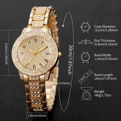 Ensemble de montre a quartz analogiques pour femmes