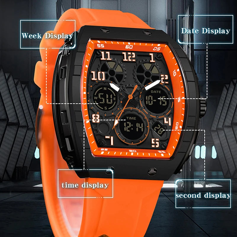 Montres-bracelets numériques de sport pour hommes