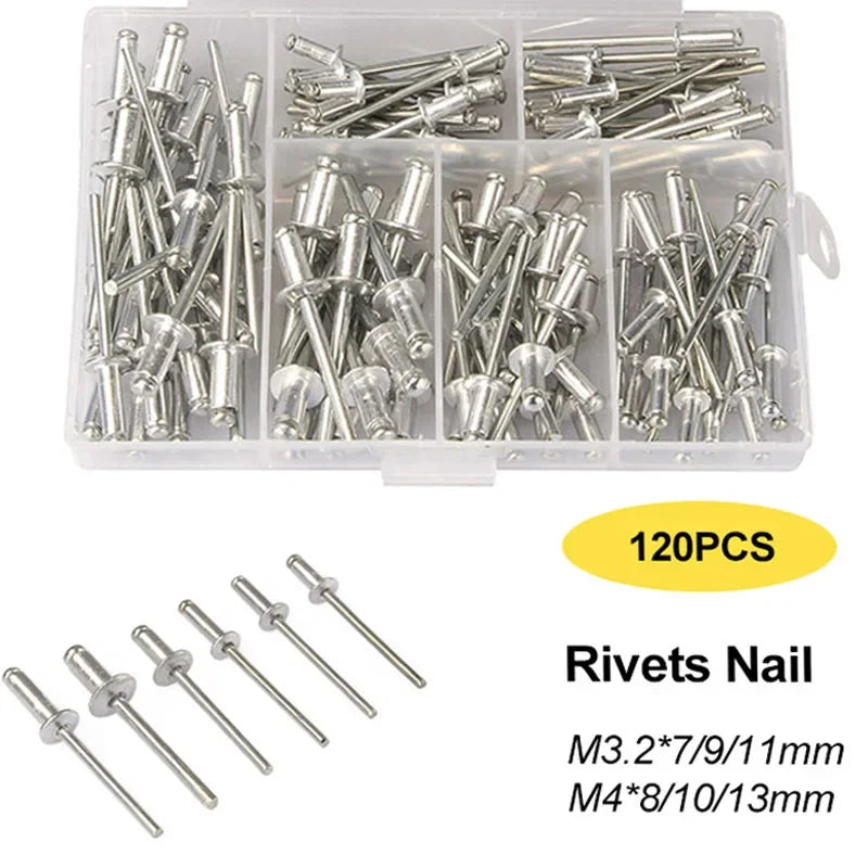 Kit d'assortiment de rivets et de riveteuses robustes