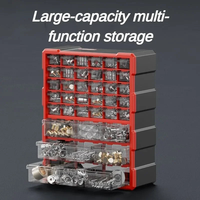 Boîtes de rangement en plastique dur pour outils, pièces d'outils, vis, coffre à outils, tiroirs, travail, professionnel, maison, outils, emballage