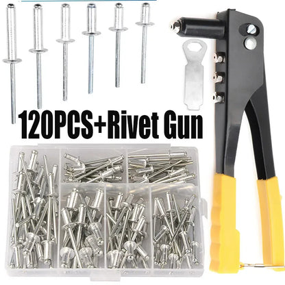 Kit d'assortiment de rivets et de riveteuses robustes